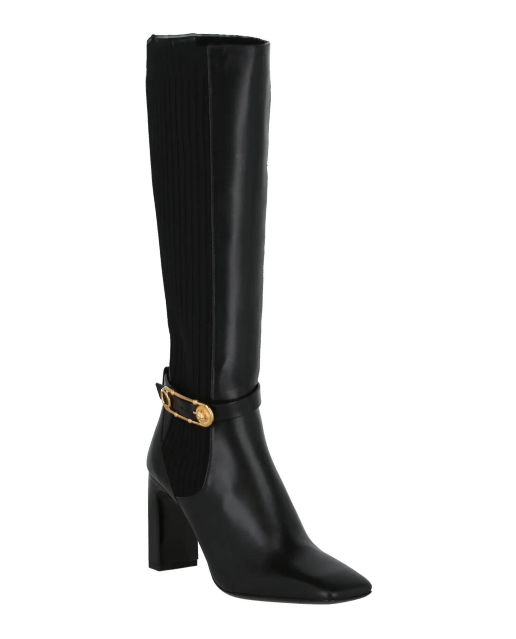 Giraffe Boots Safety Pin Leather Boots