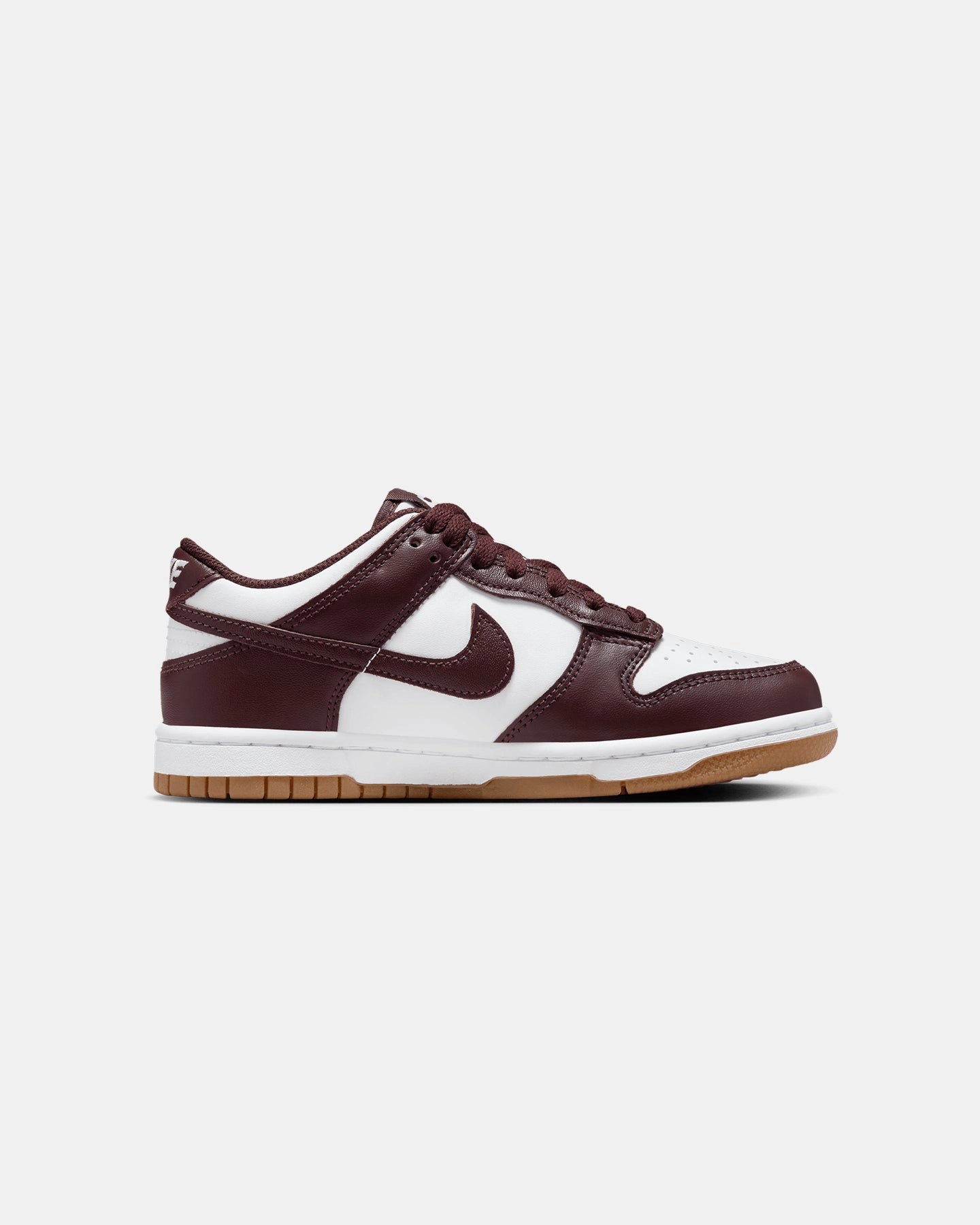 Nike Kids' Dunk Low (GS) White/Burgundy Top Ten Basketball Shoes To Play In