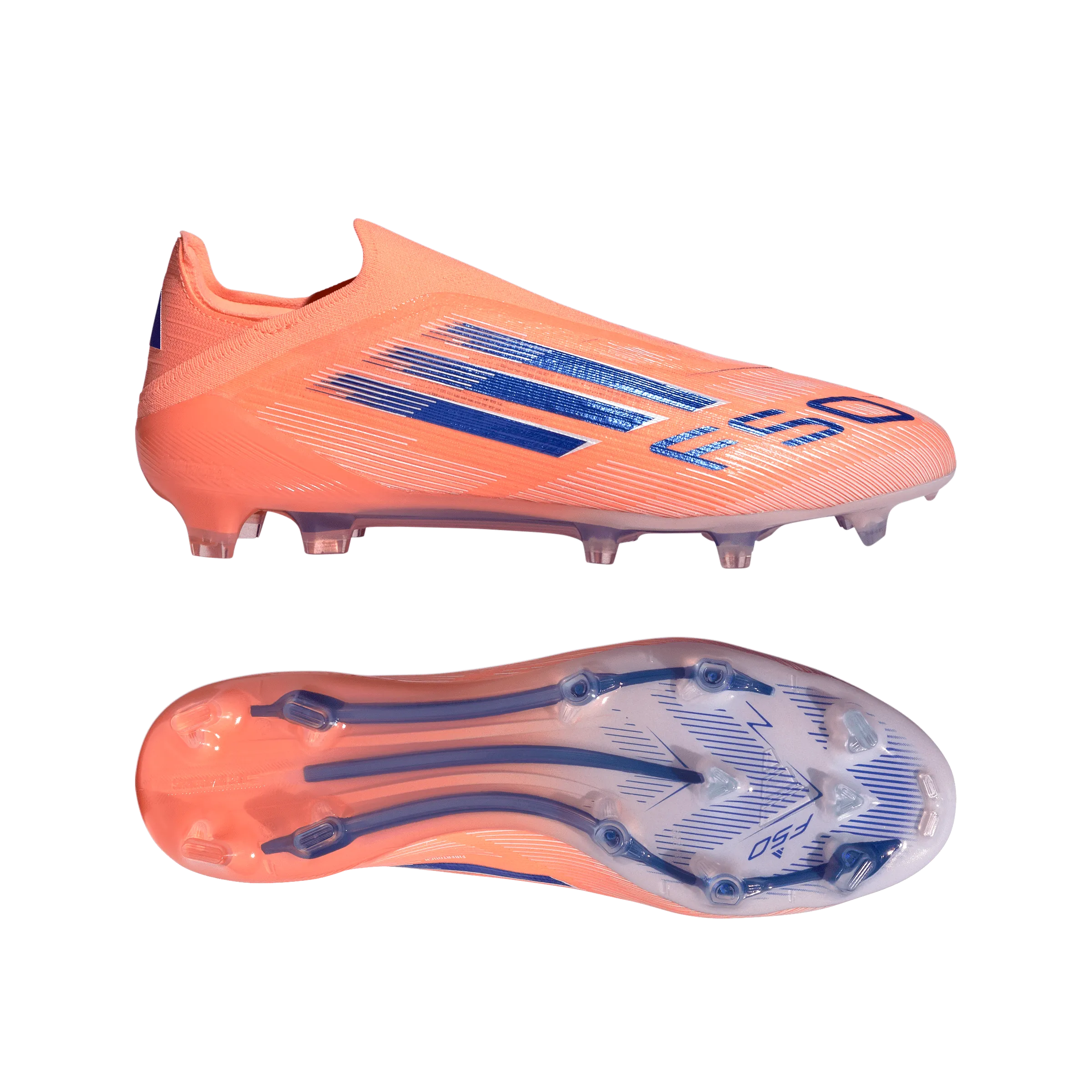 Best Soccer Cleats For Narrow Feet 2022 F50 Elite Laceless FG - Coral Blaze Pack (JH7626)