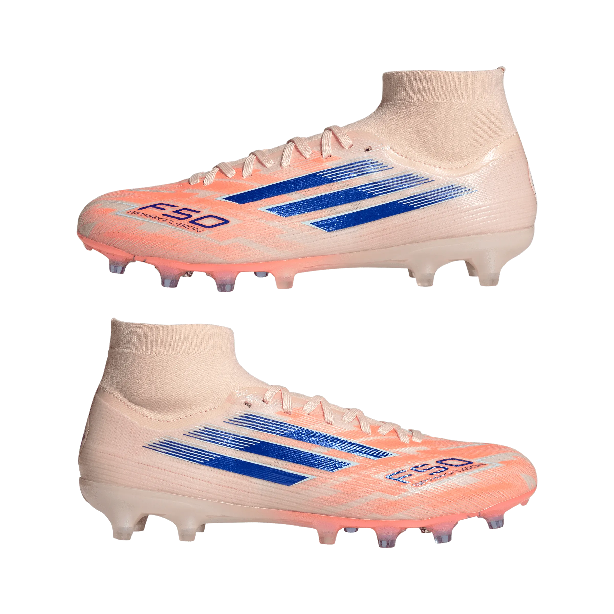 Predator Accuracy Firm Ground Soccer Cleats F50 Sparkfusion Pro Women's FG/AG - Coral Blaze Pack (JH7690)