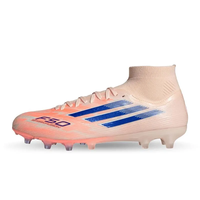 F50 Sparkfusion Pro Women's FG/AG - Coral Blaze Pack (JH7690) Soccer Cleats Toe Spike