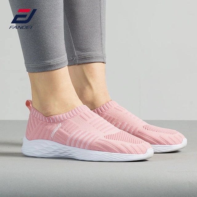 Timp Trail Running Shoes Review FANDEI Women Sneakers Running Shoes For Woman Outdoor Sports Slip-on Summer Walking Shoe Breathable Mesh For Comfortable Sport