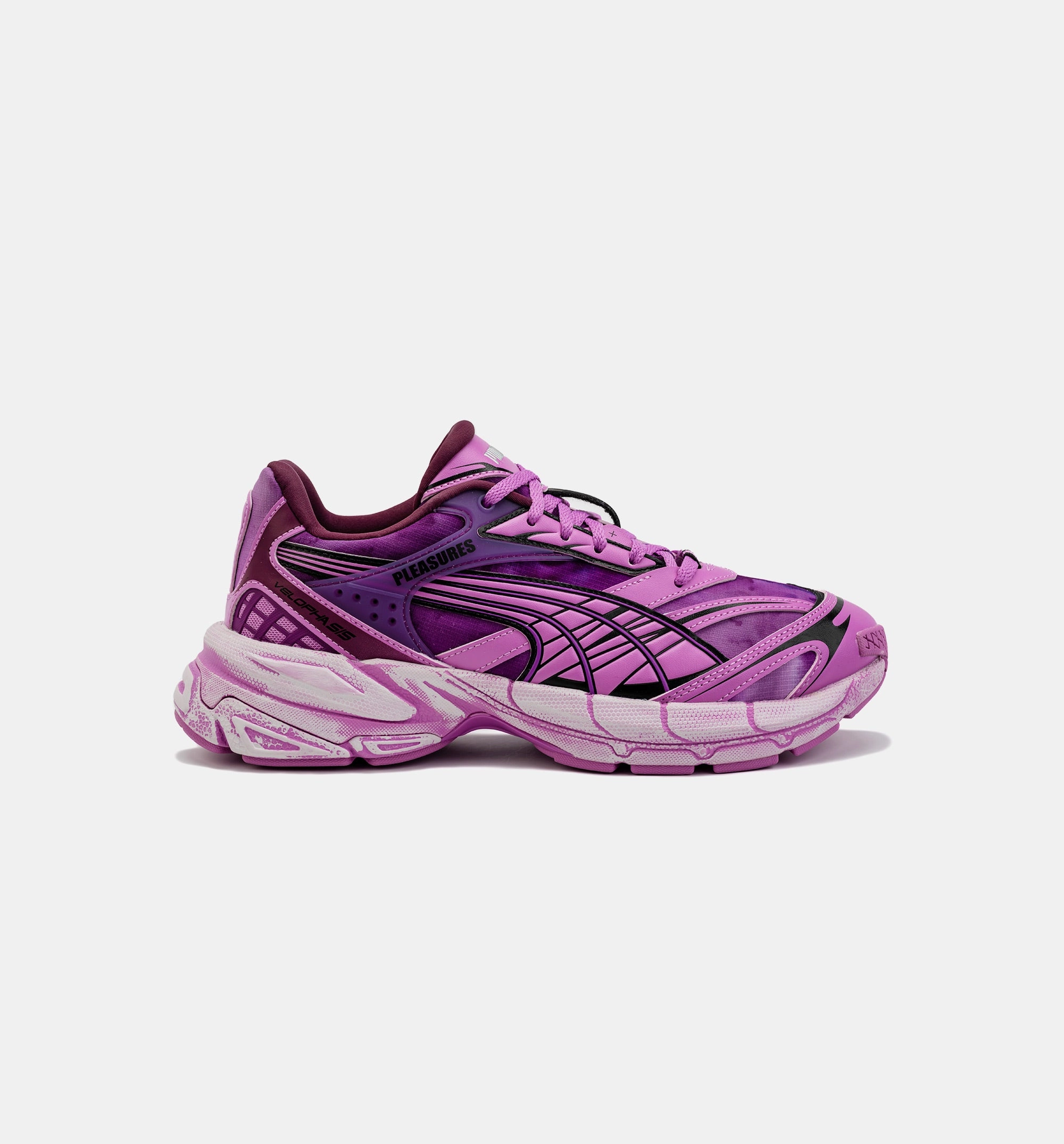 Buy Puma Shoes Velophasis Pleasures Overdye Mens Lifestyle Shoe - Purple/Pink