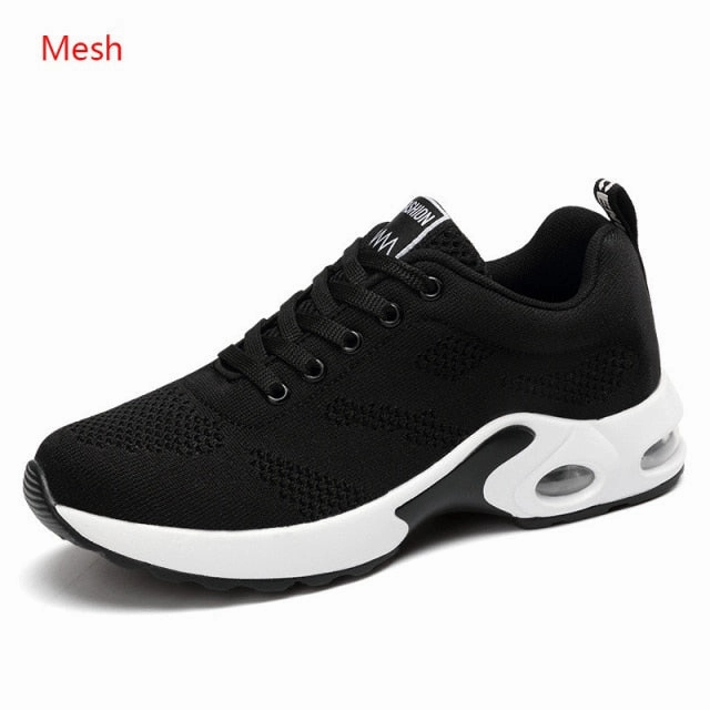 Best Trail For Camino Fashion Women Sneakers Running Shoes Outdoor Sports Shoes Breathable Mesh Comfort Jogging Mesh Shoes Air Cushion Lace Up Ladies