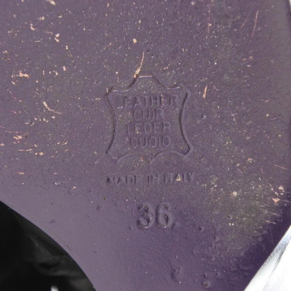 Gold Thigh High Boots Fendi boots 604910 Calfskin black boots Women 36