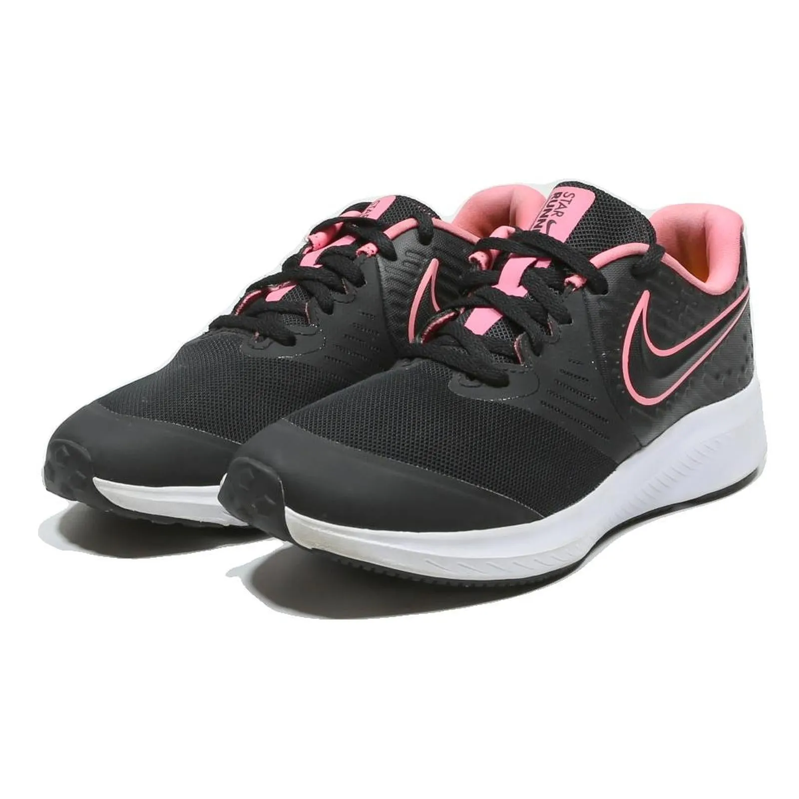 Amazon Training Shoes NIKE Star Runner Girls Lace-Up Trainers Black & Pink Synthetic UK 5 Sports