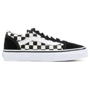 Best Casual Safety Shoes Vans Kid's Check Old Skool Shoes - Black / White