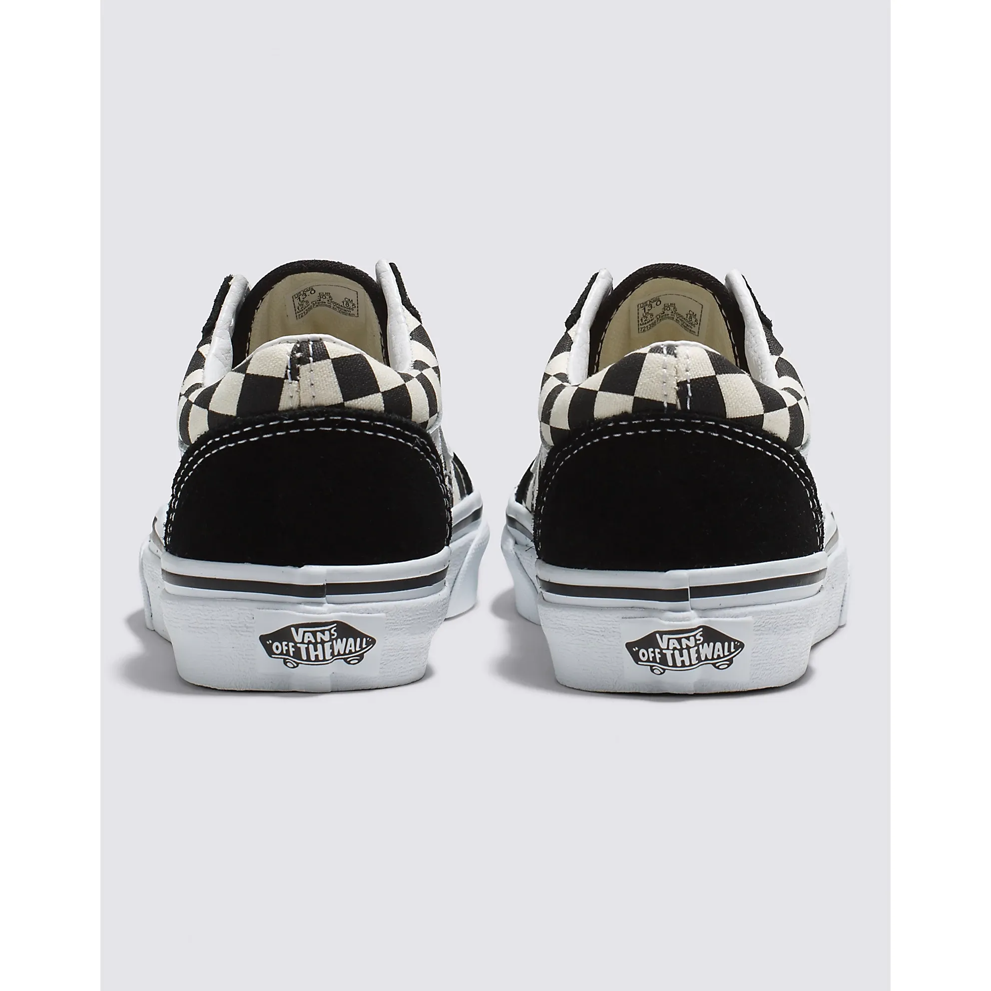 Vans Kid's Check Old Skool Shoes - Black / White Casual Shoes For Winter