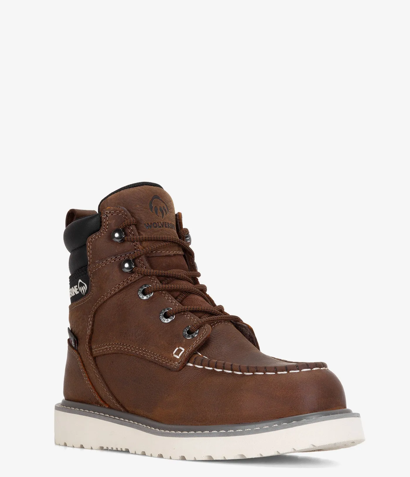 Dress With Cowboy Boots Wolverine Trade Wedge 6" Moc-Toe Steel Toe Waterproof Work Boot - Women