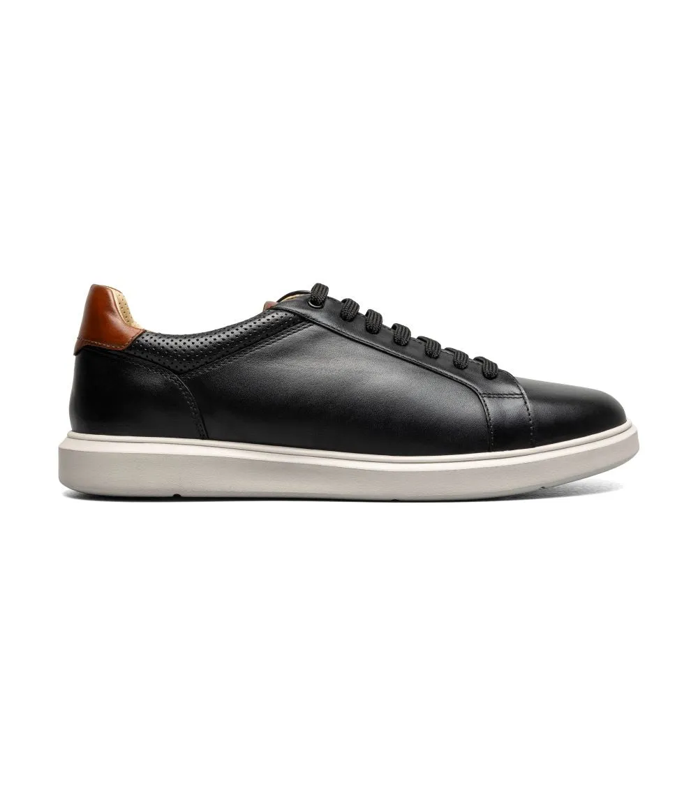 'Florsheim' Men's Social Lace To Toe Sneaker - Black / White Kiltie Boots
