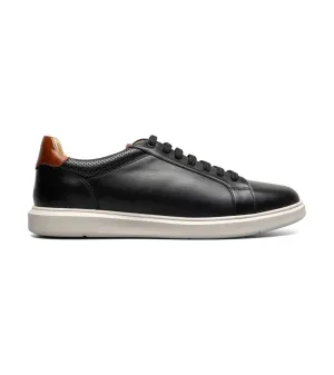 Classic Horse Boots 'Florsheim' Men's Social Lace To Toe Sneaker - Black / White