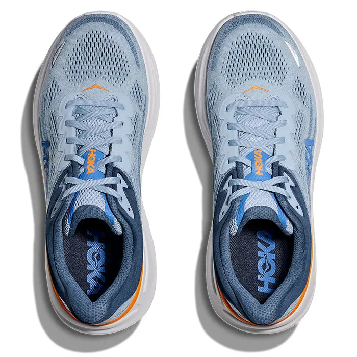Made In Mens Hoka Bondi 9 in Drizzle/Downpour