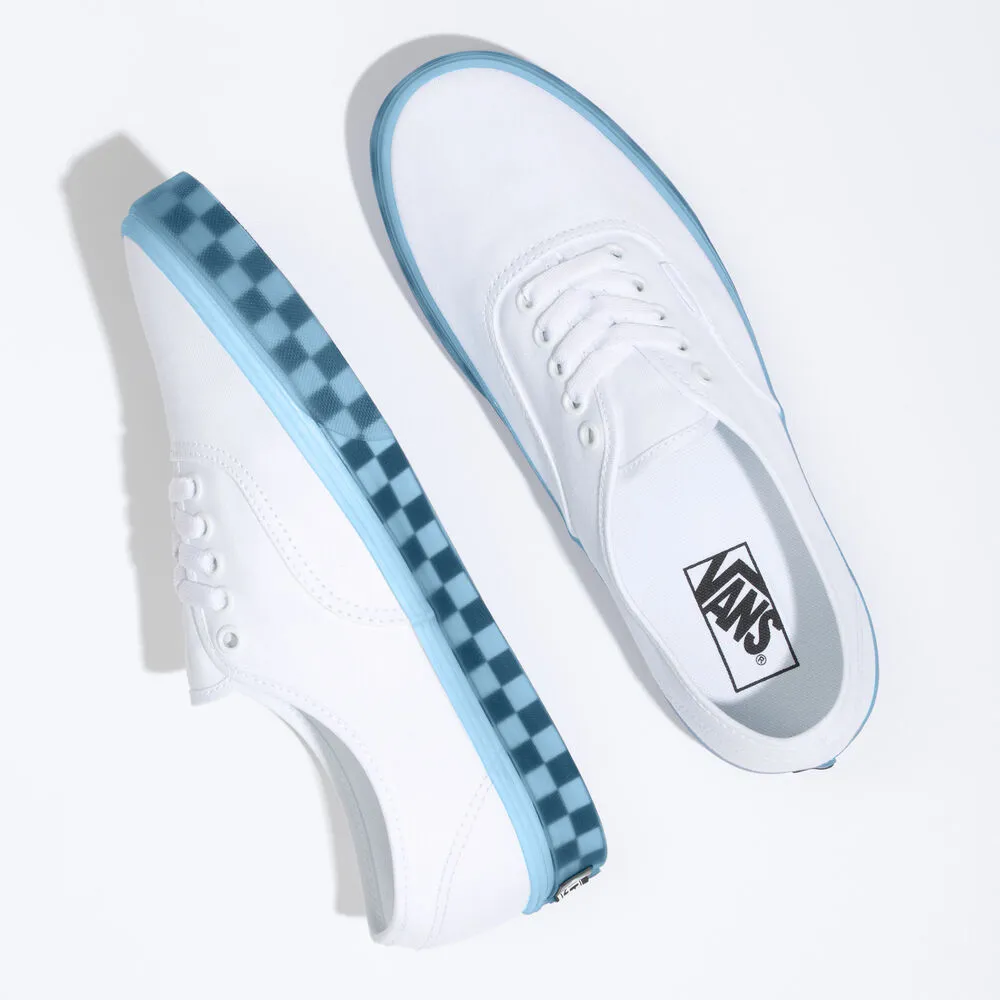 Vans Unisex Translucent Authentic Shoes - True White / Delicate Blue Comfortable Dress Shoes