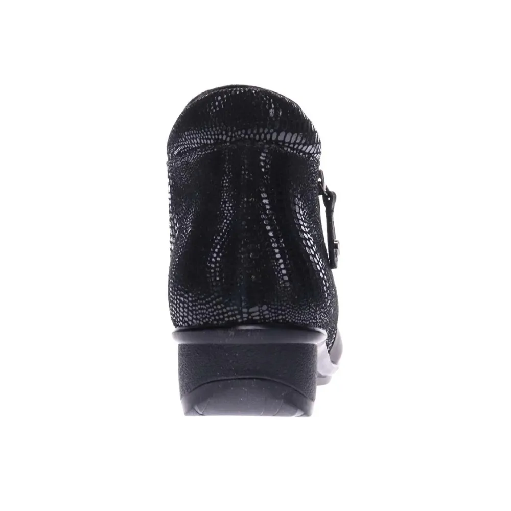 Revere Damascus Onyx/Black Lizard Boot (Women's) Burberry House Check Rubber Rain Boots