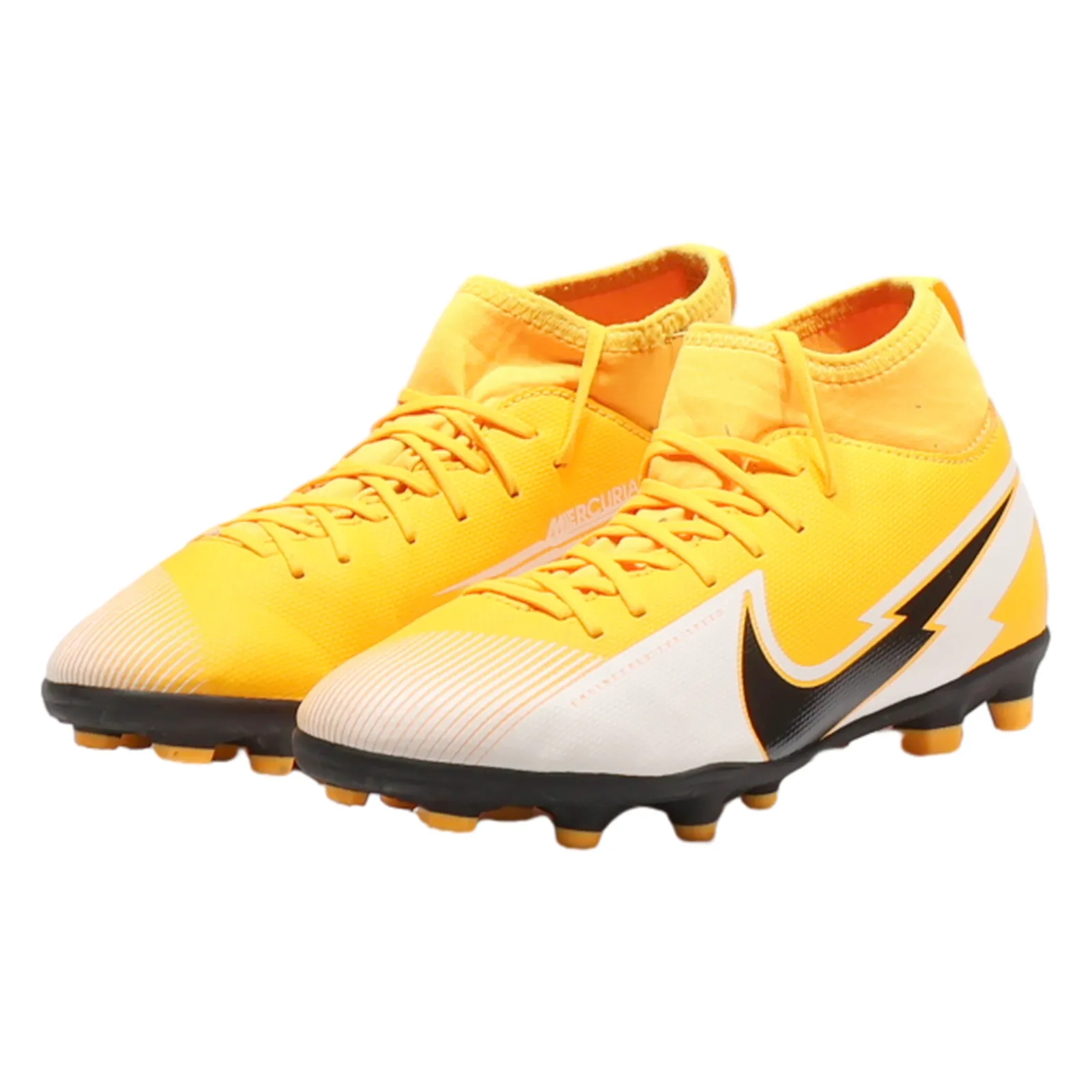 Design Own Soccer Cleats NIKE Football Boots Sneaker Trainers Orange Synthetic Boys UK 4