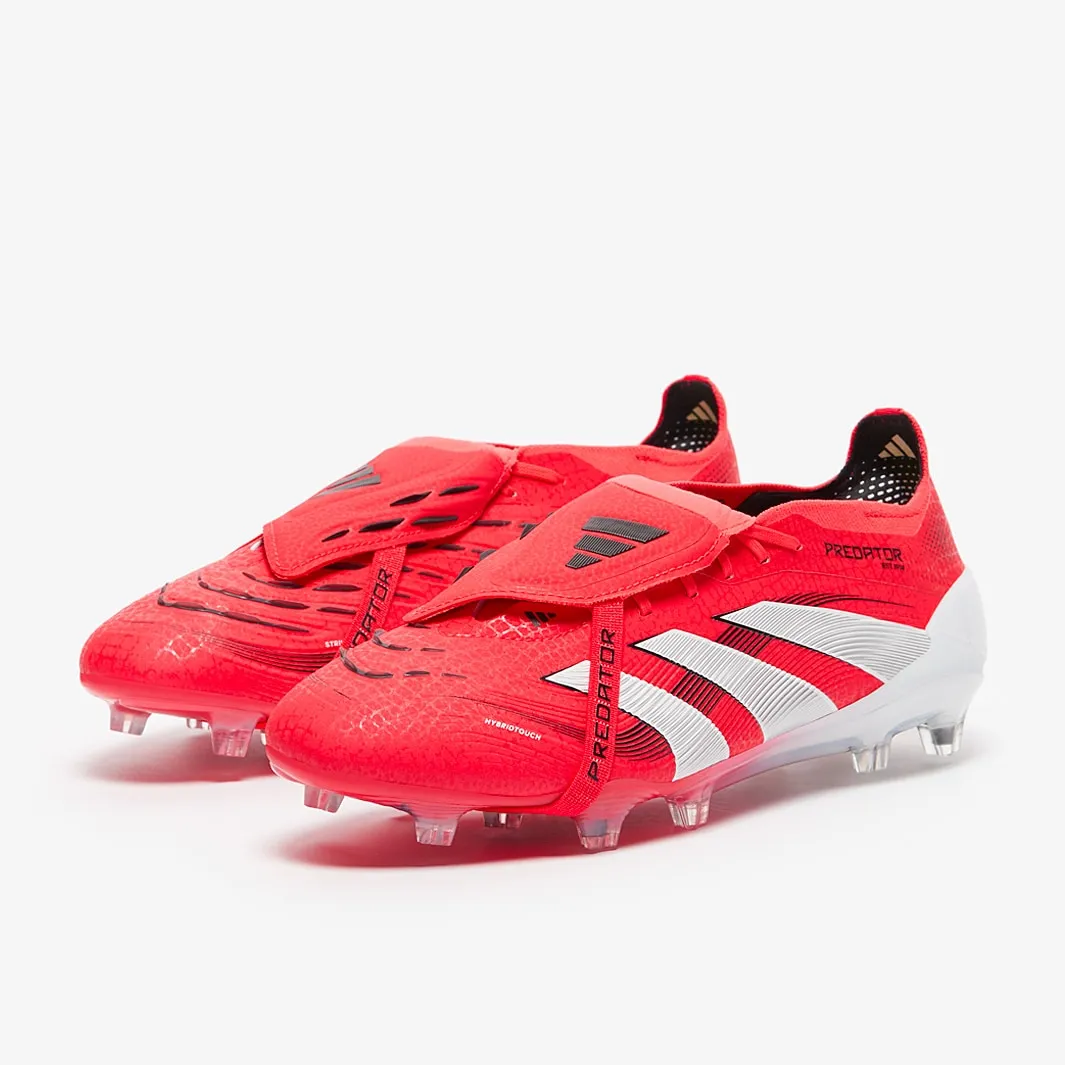 Real Leather Soccer Cleats Adidas Predator Elite Tongue FG