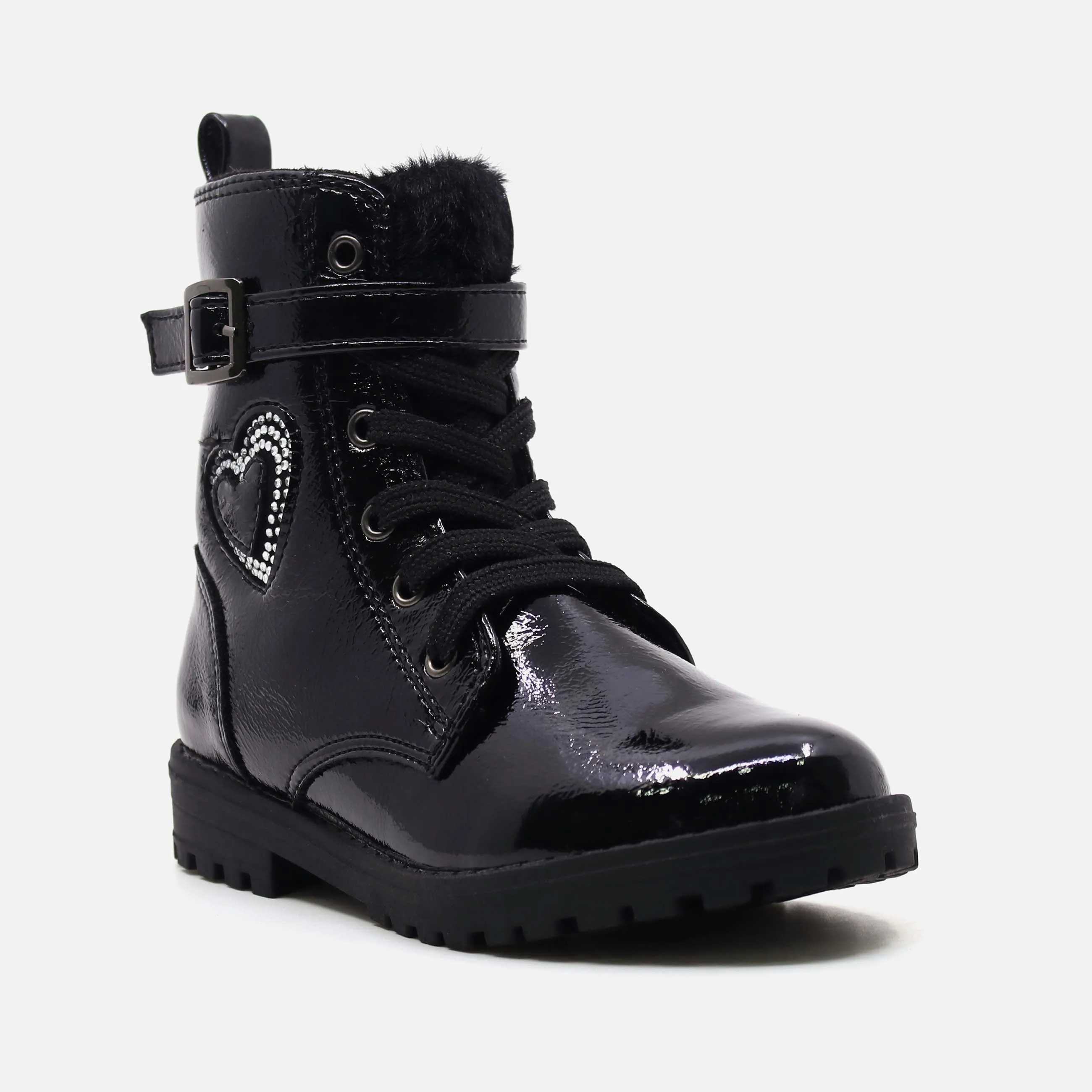 Wide Calf Knee Boots GIRLS CASUAL LACE-UP BOOTS