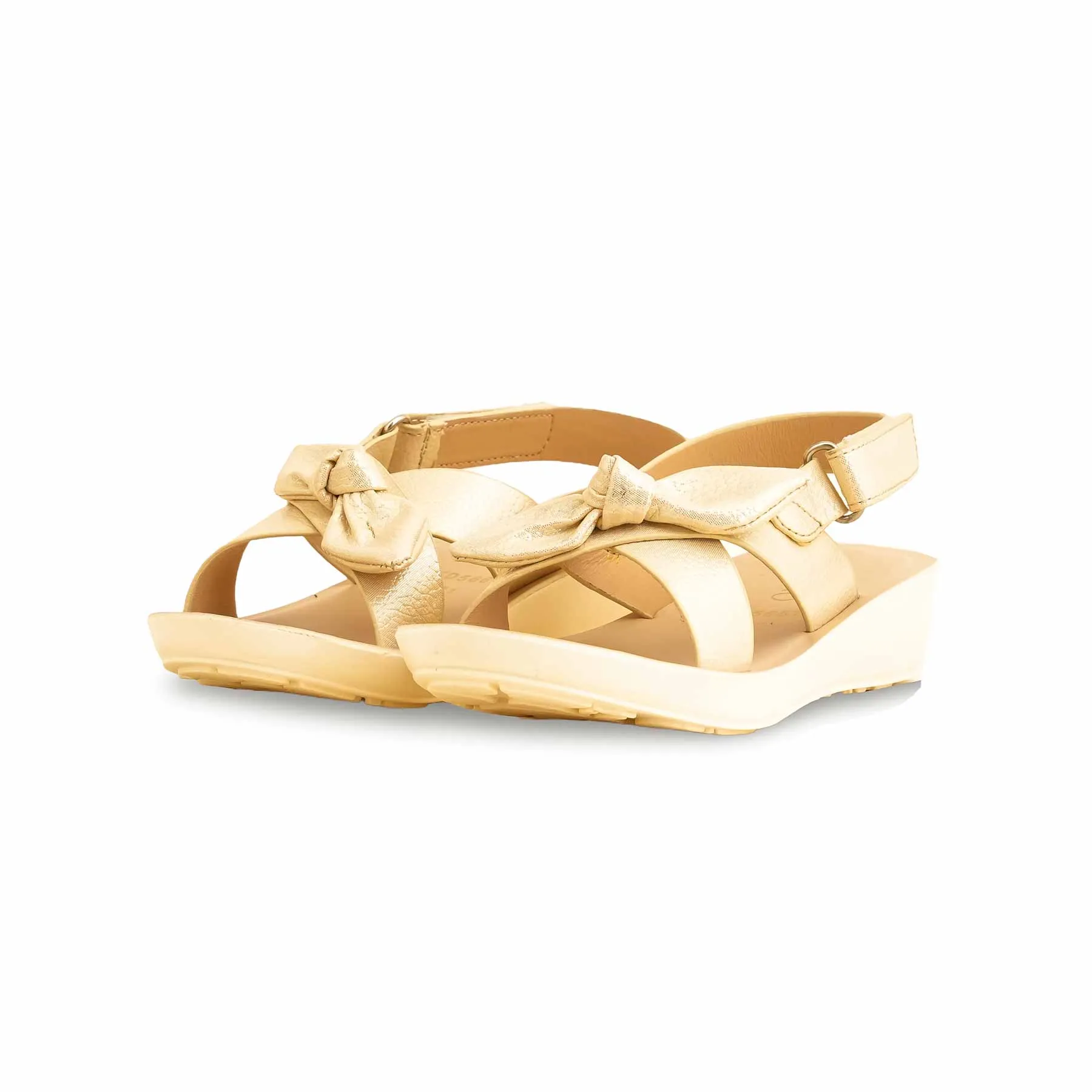 Marni Fussbett Sandals Girls Golden Formal Sandal KD5661