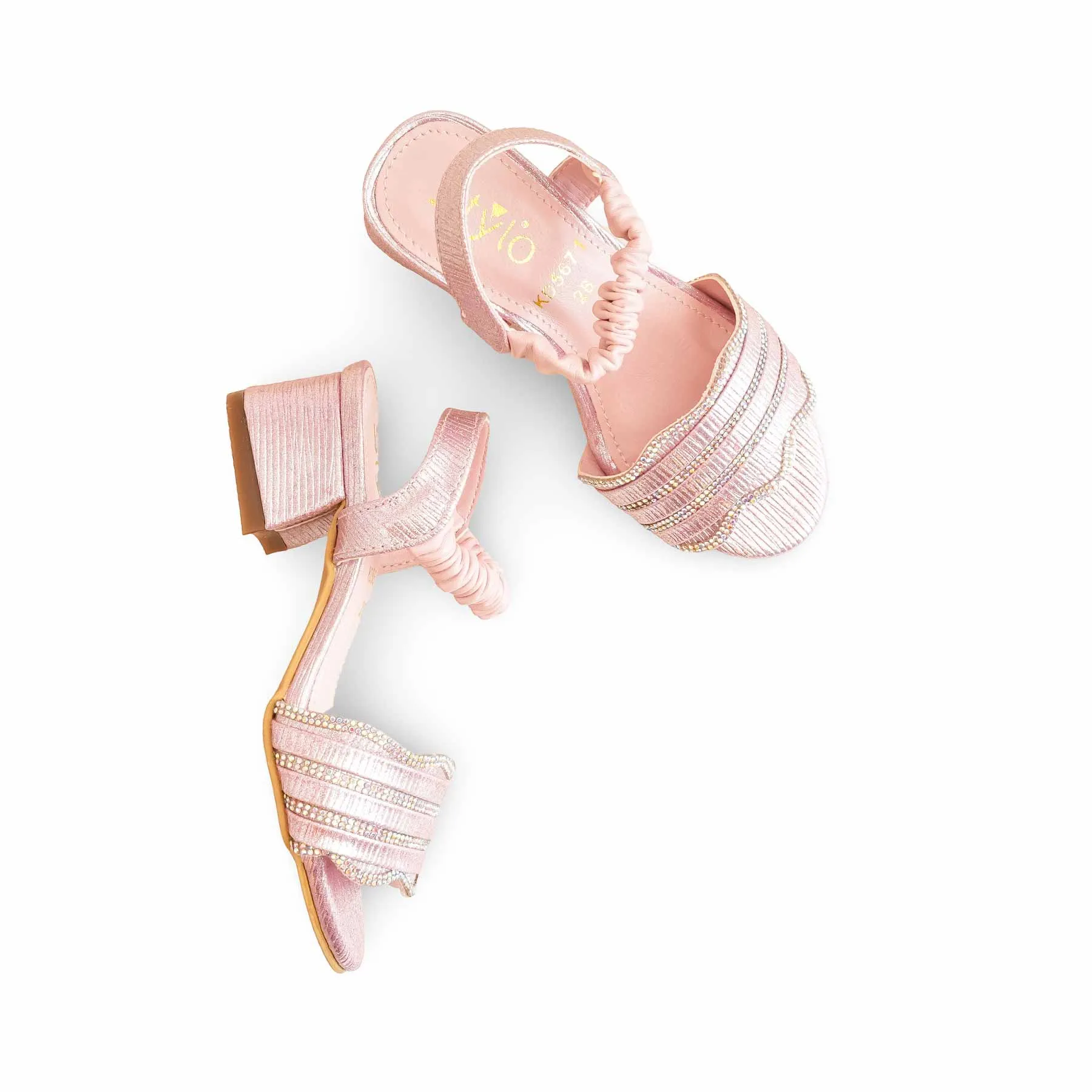 Girls Pink Fancy Sandal KD5671 Sandals Pointed Toe