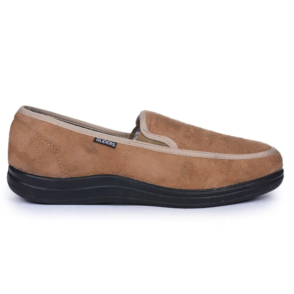 1 Mid Se Casual Shoes Gliders (Beige) Casual Slip on Shoes For Men 3070-65 By Liberty
