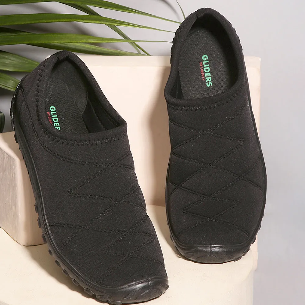 Gliders Black Casual Slip on Shoes For Men GOLF By Liberty Best Spike Golf