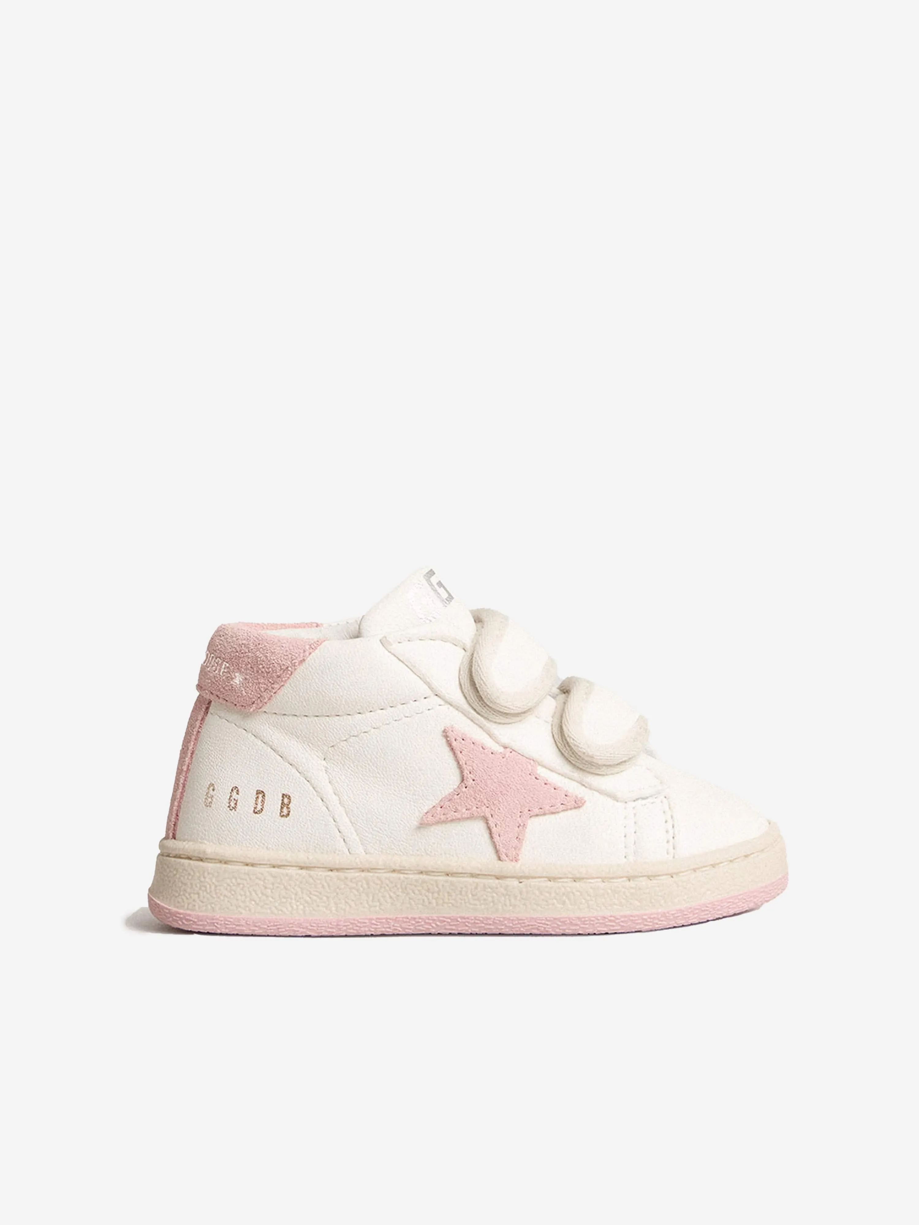 Golden Goose Girls Leather and Suede Star June Trainers in White Training Shoes Without Laces