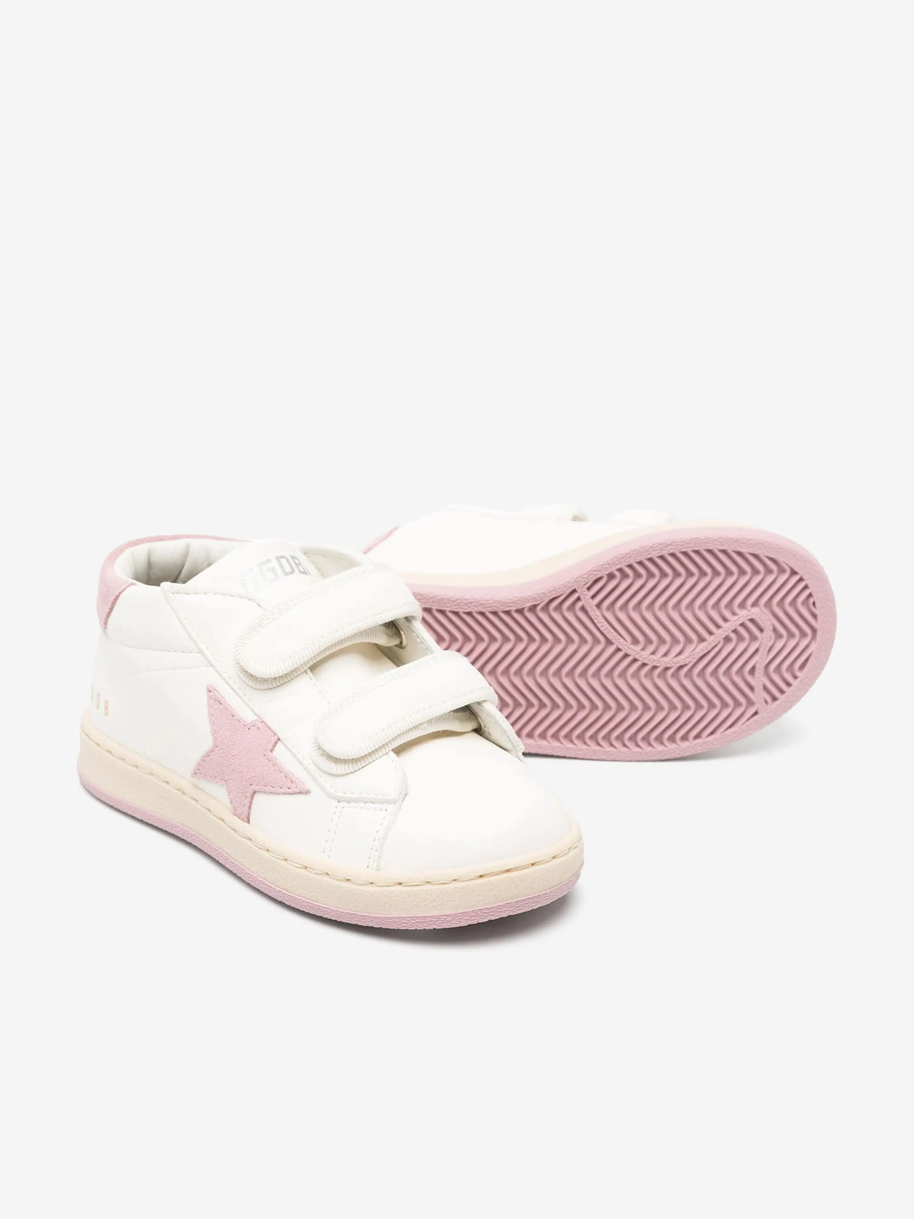 Golden Goose Girls Leather and Suede Star June Trainers in White Best General Training Shoes