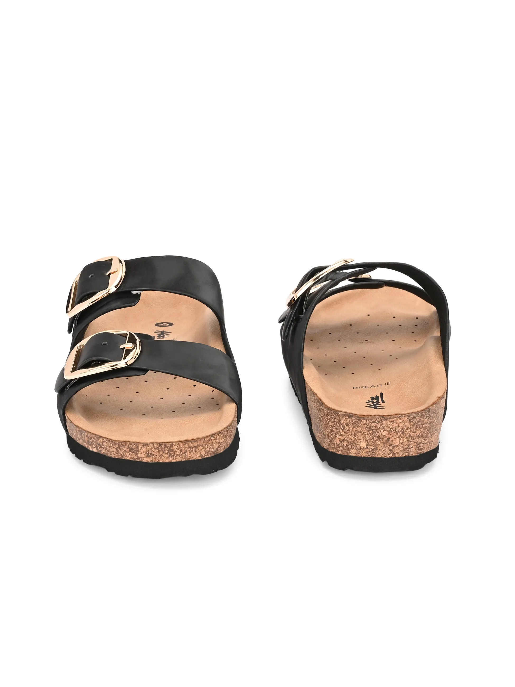 Bianca Double Strap Sliders Slide In Clogs