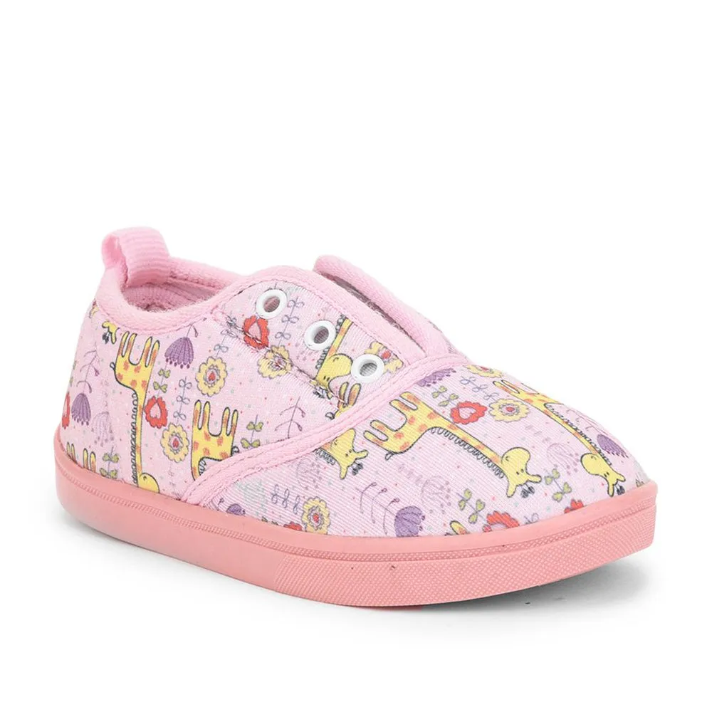 Casual Shoes For Back Pain Lucy & Luke (Pink) Casual Lacing Shoes For Kids Mint-3 By Liberty