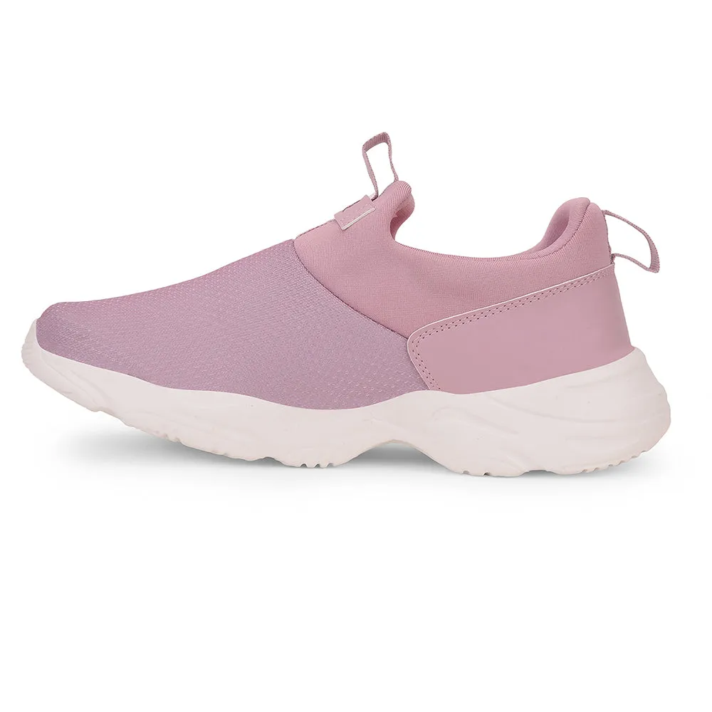 Leap7x Purple Sports Non Lacing Walking Shoes For Women JIMNY-61E By Liberty Best Daily Trainer Running Shoes 2024