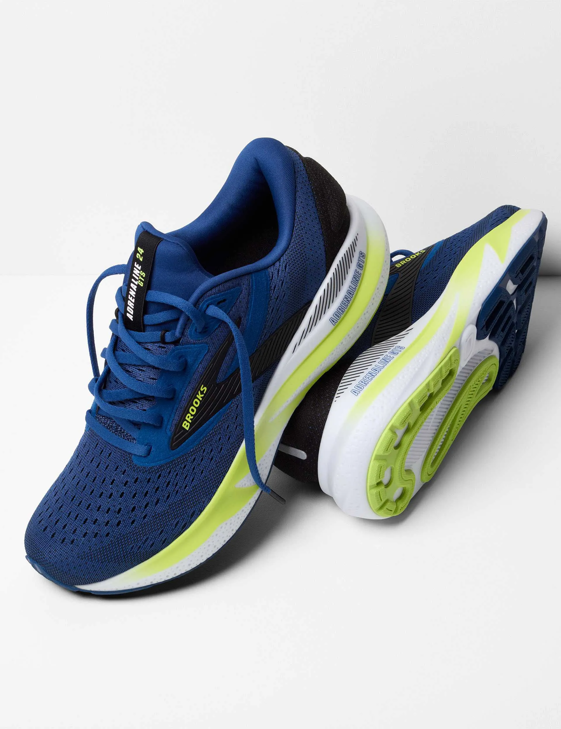 Adrenaline GTS 24 - Navy Peony/Black/Acid Lime Nike Flex Control Training Shoes