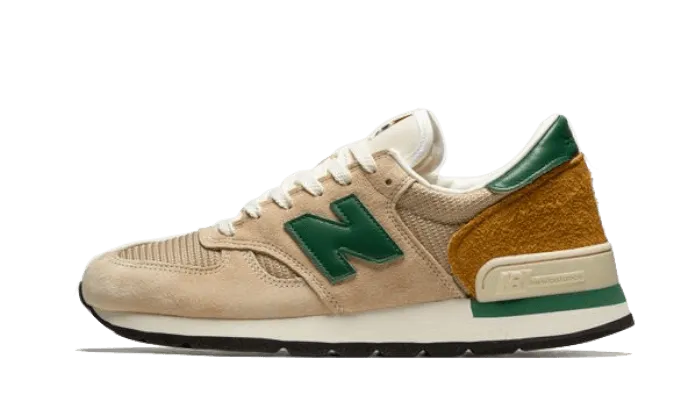 Womens New Balance 530 New Balance 990 v1 Made In USA Tan Green