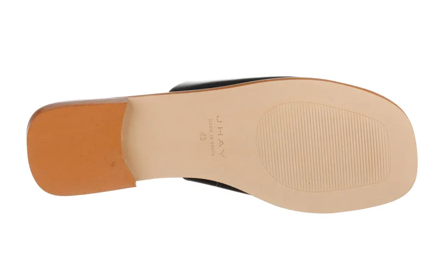 Hay Pistachio Black Orthopaedic Slippers