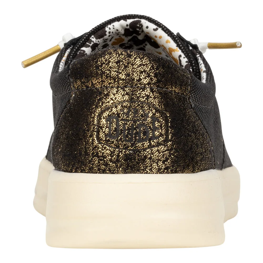 'Hey Dude' Women's Karina - Black Glitter Hunter Rain Boots