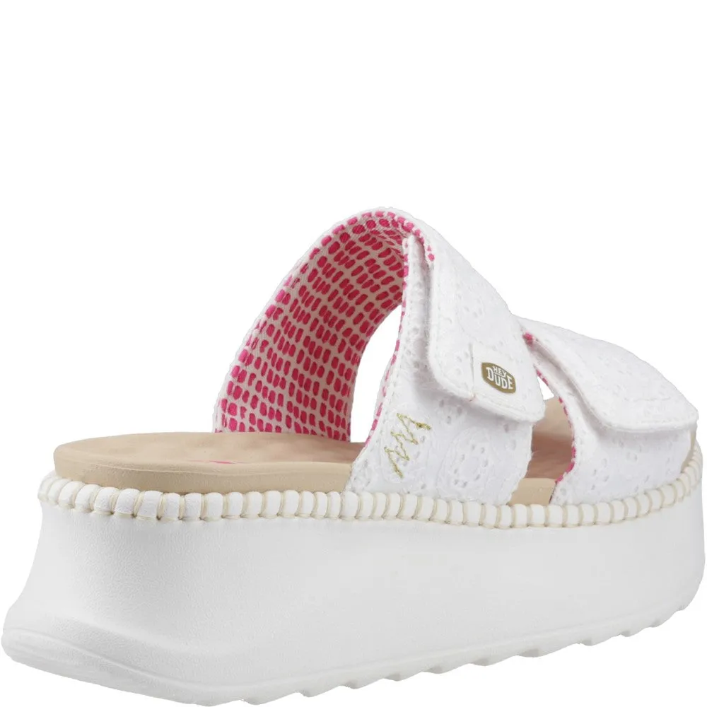 HEYDUDE Delray Slide Eyelet Sandal Indoor Slippers