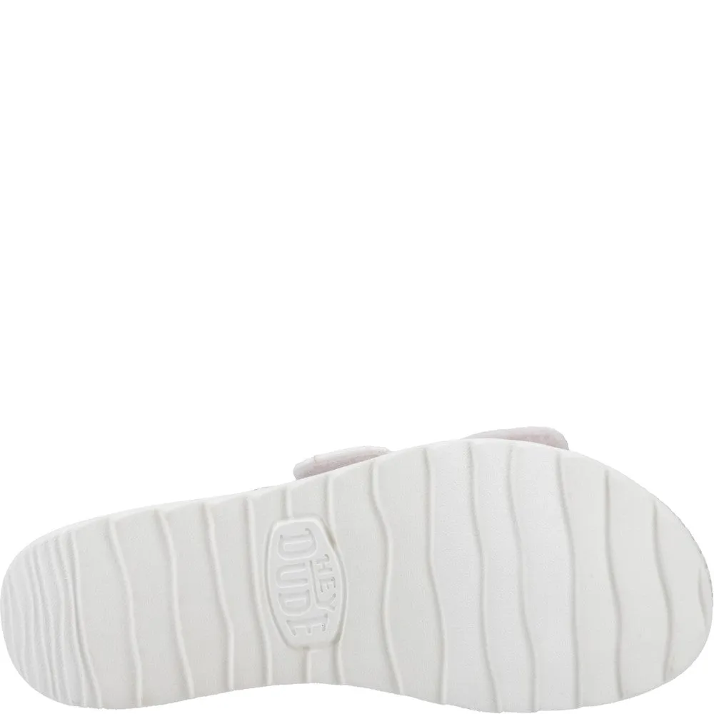 Happy Slippers HEYDUDE Delray Slide Eyelet Sandal