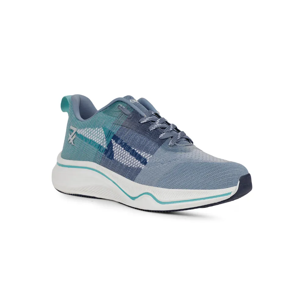 Leap7x Sea Green Sports Lacing Running Shoes For Men GHD-22 By Liberty Lebron James Trainer Shoes