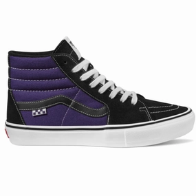 Vans Skate Sk8-Hi Purple Black Shoes Top Rated Skate Shoes