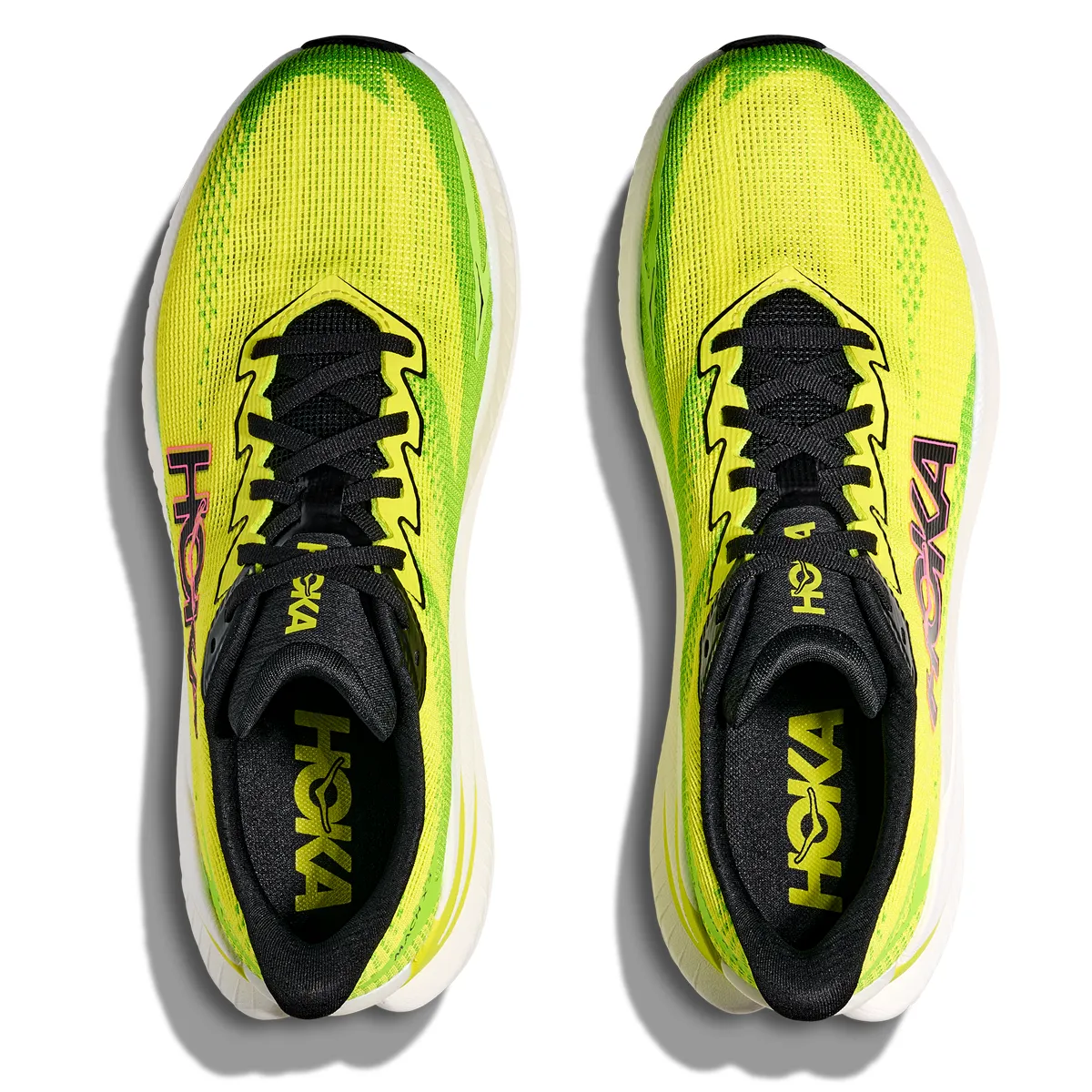 Hoka Mach X 3 Running Shoes - Mens - Neon Hoka Citrus/Neon Lime Shoes Eu