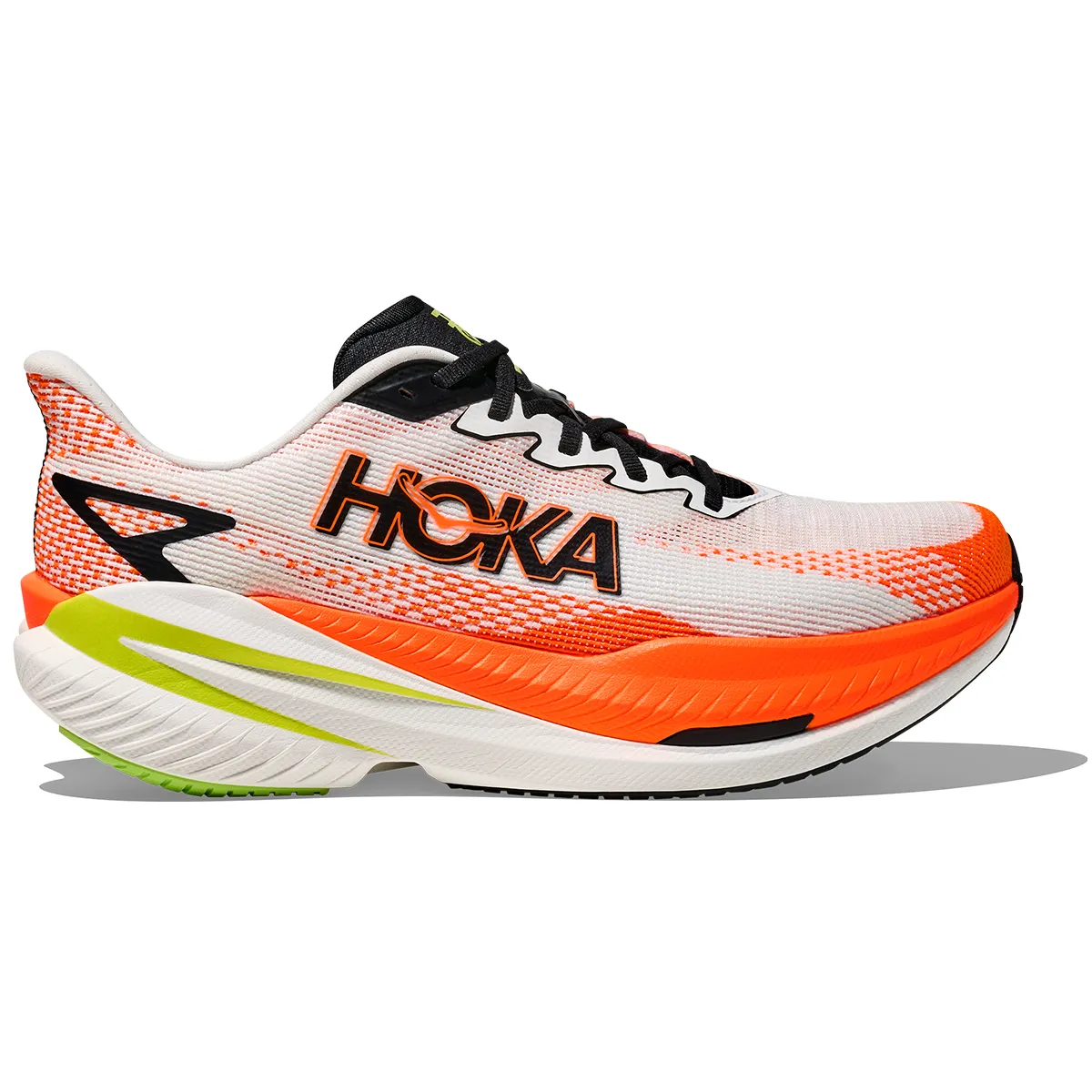 Hoka Mach X 3 Running Shoes - Mens - White/Neon Tangerine Adidas Edge Lux 5 Training Shoes