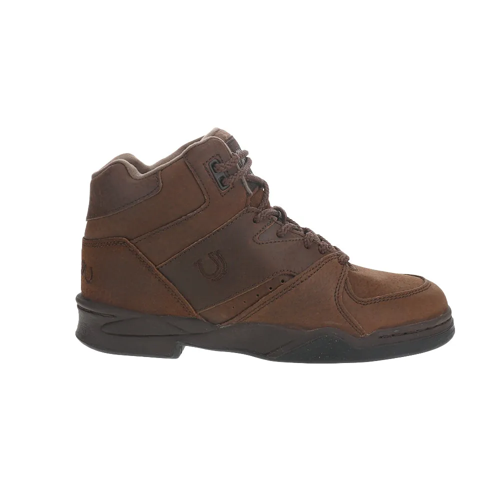 Horseshoe Round Toe Lace Up Boots Pegasus Trail Running Shoes