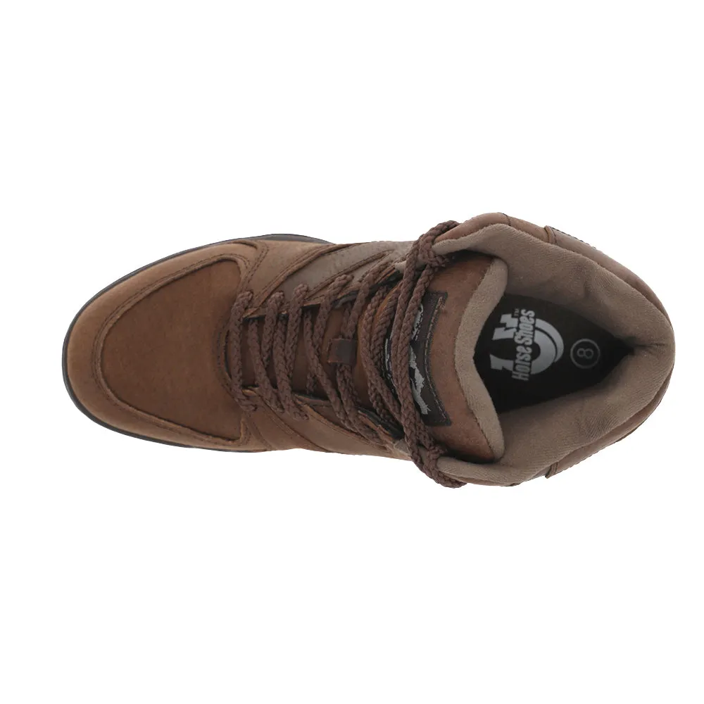 Best Trail Walking Shoe Horseshoe Round Toe Lace Up Boots