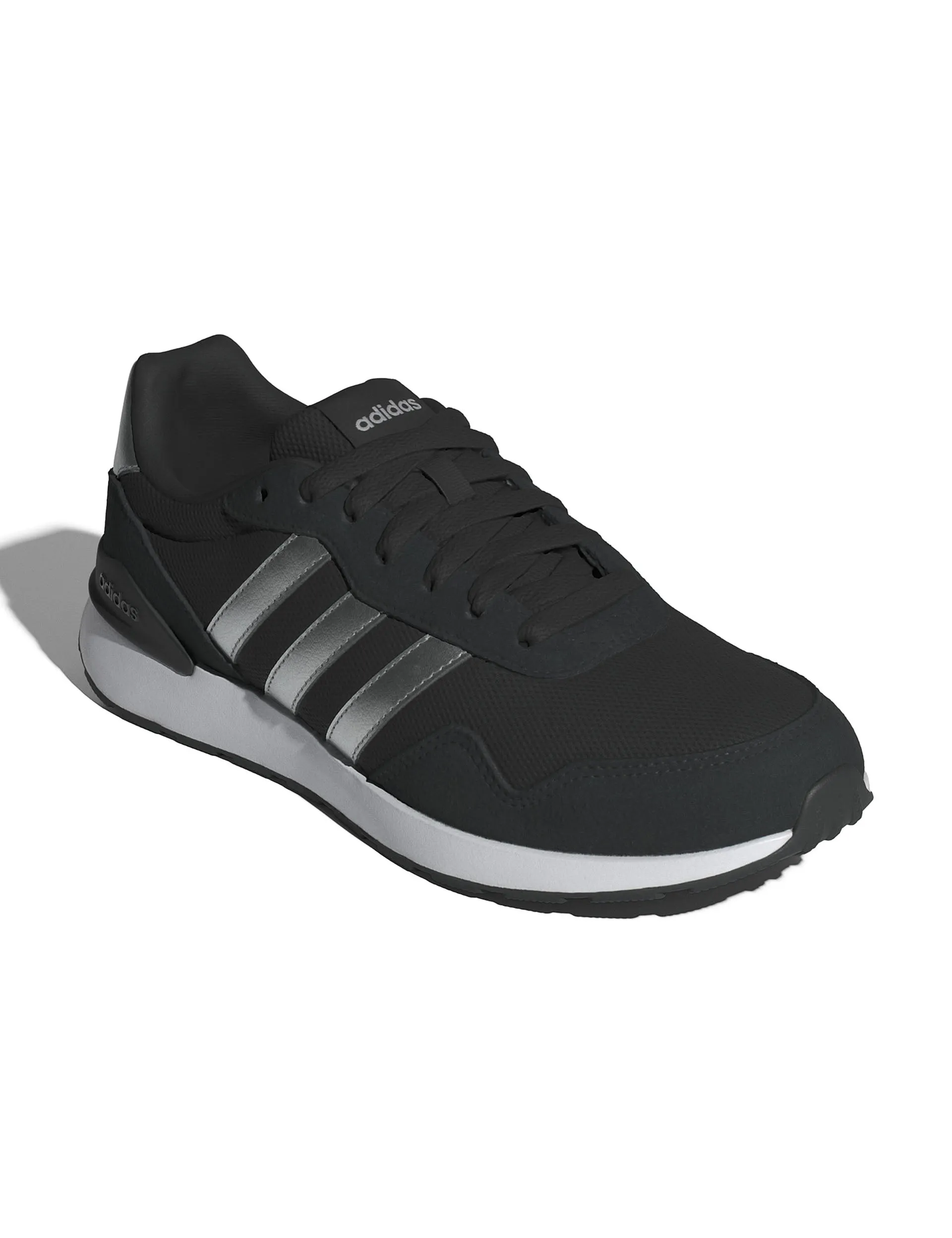 Run 60S 4.0 Shoes - Core Black/Silver Metallic/Cloud White Aesthetic Adidas Shoes