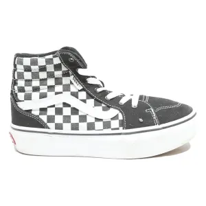 Best Durable Cross-training Shoes Designed By Athletes VANS Sk8-Hi Girls Lace-Up Trainers Black & White Canvas UK 3 Checkerboard Design