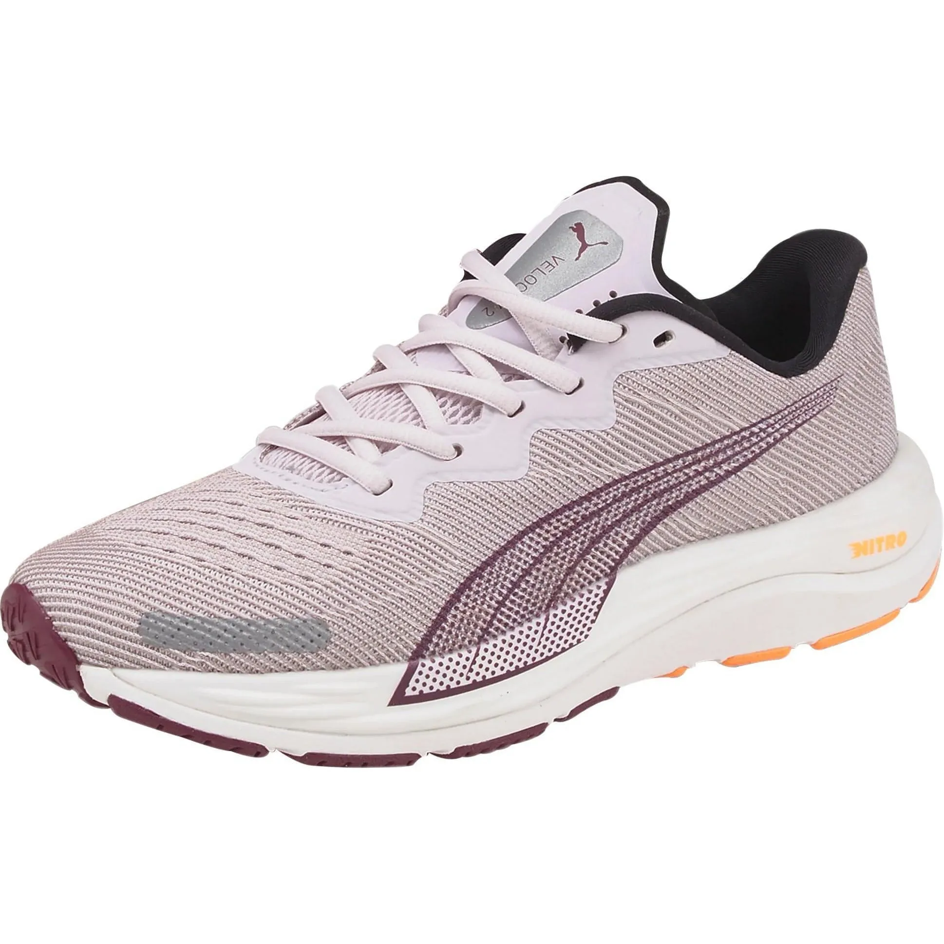 Puma Velocity Nitro 2 Womens Running Shoes - Purple Suede Heart Puma Shoes