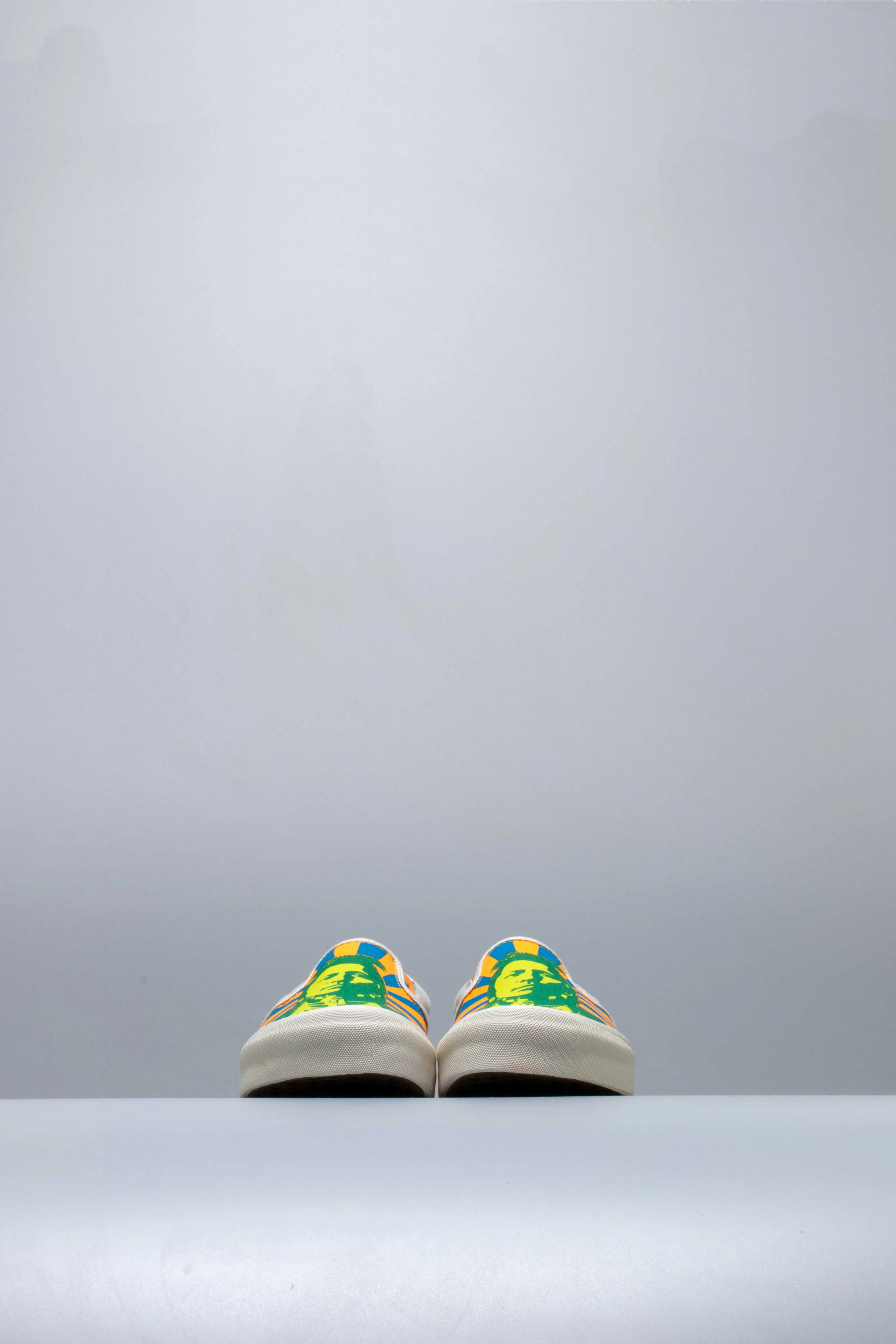 Best Leather Skate John Van Hamersveld X Vans Collection OG Classic Slip On LX Mens Shoe -  Green/Blue