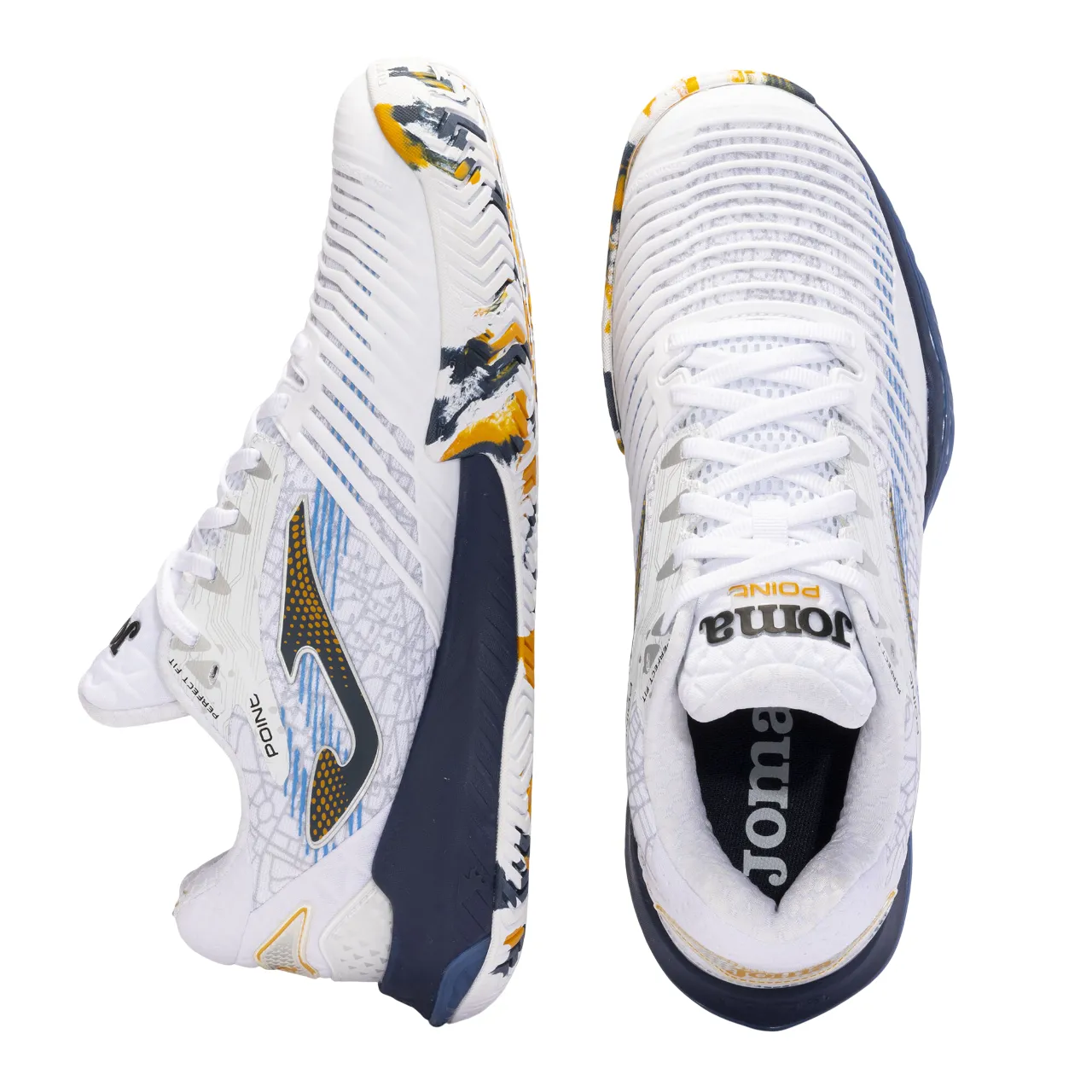 Joma scarpa da tennis da uomo Point Men Argilla 2402 bianco-blu Stella Mccartney Tennis Shoes Adidas