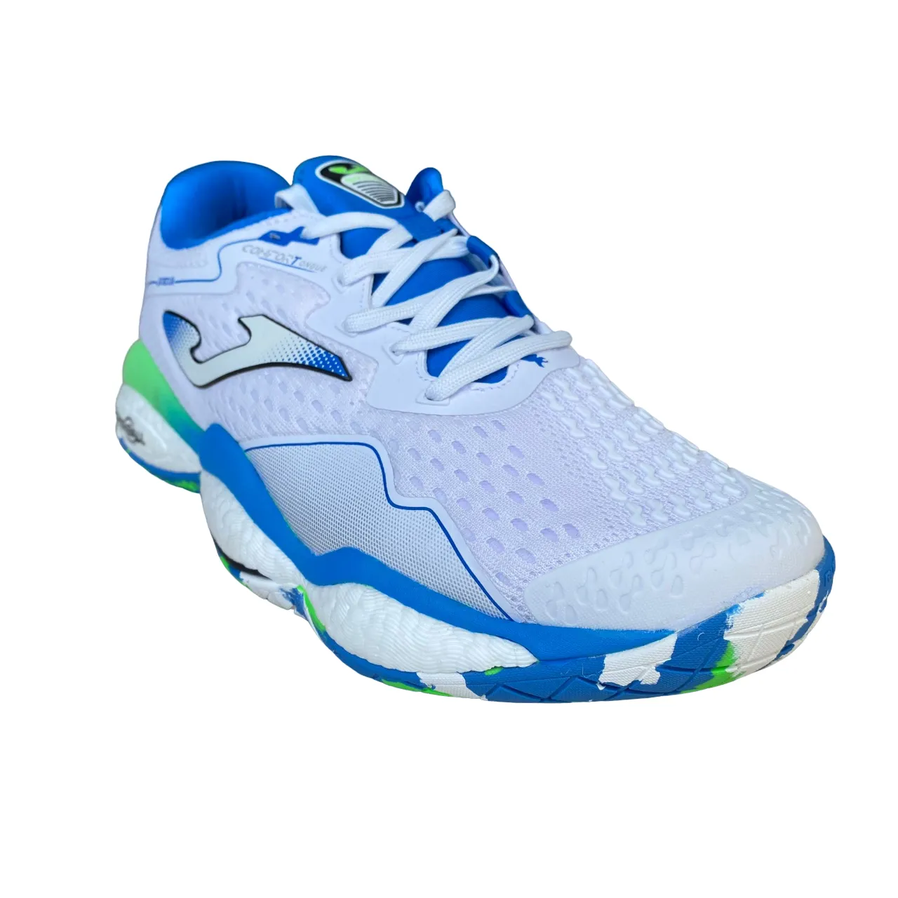 Joma scarpa da Tennis Padel da uomo Break Men 2302 bianco-azzurro Tennis Shoes Bunions