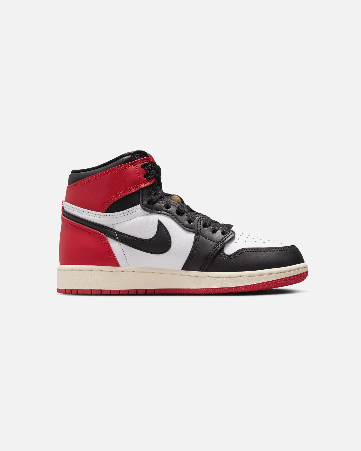 Jordan Kids' Air Jordan 1 High OG "Reimagined" (GS) White/Black-Varisty Red Casual Black Leather Shoes