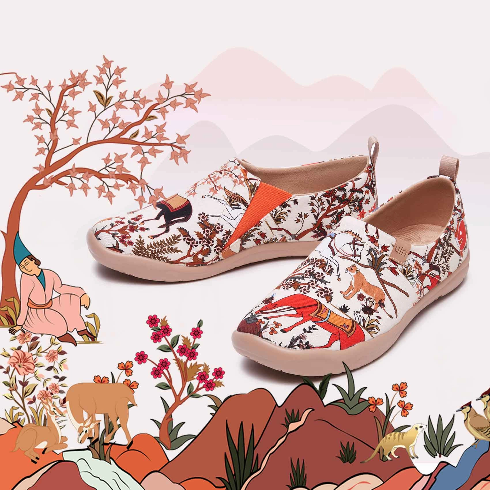 Casual Beach Shoes Horses in Tang Dynasty Toledo I Women